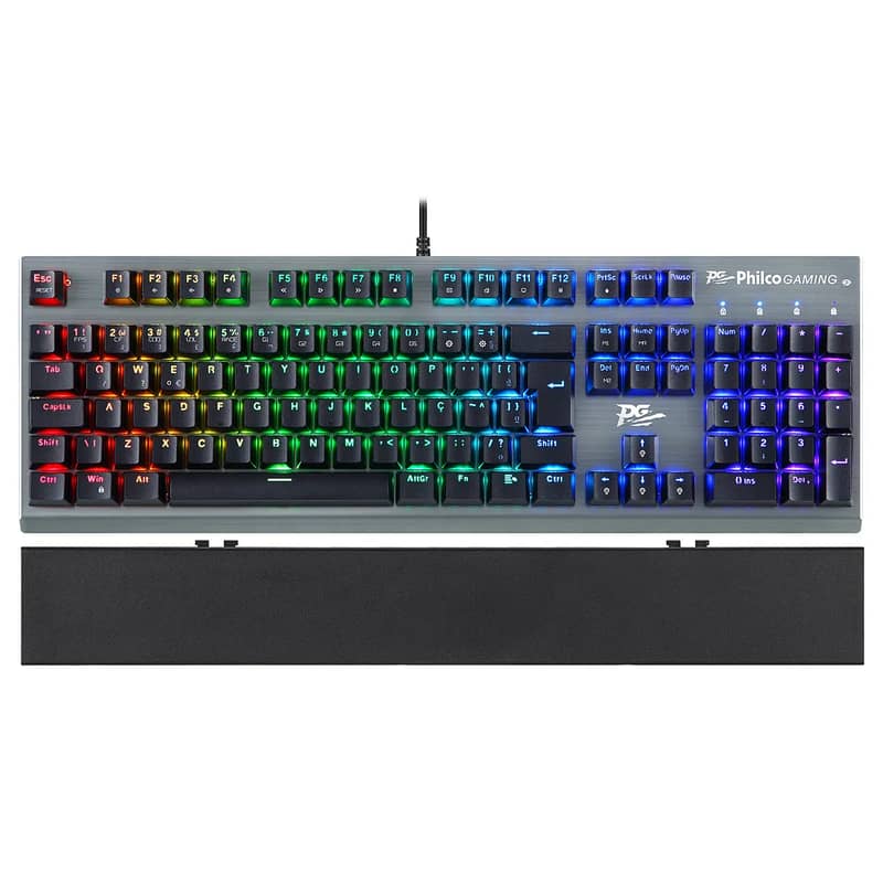 Philco Gaming Full ARGB Mechanical Gaming Keyboard with Wrist Rest 1