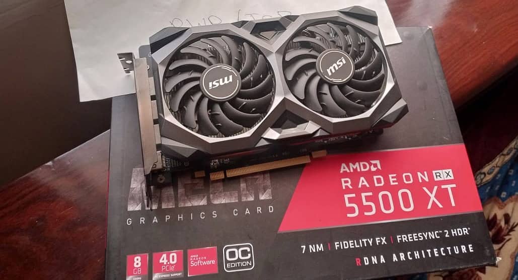 Radeon rx 5500 xt best sale 8gb msi mech oc