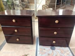 pure wooden new condition large size side tables