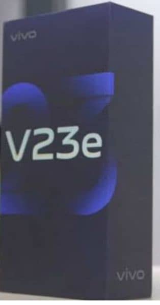 Vivo v23e 8+4/256 GB rom 10 by 10 condition charger and box available 1