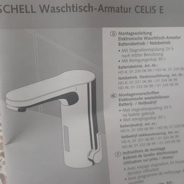 MIXER  WASHBASIN ORIGINAL SCHELL AUTOMATIC  MIXER WITH  SENSOR 90% OFF 7