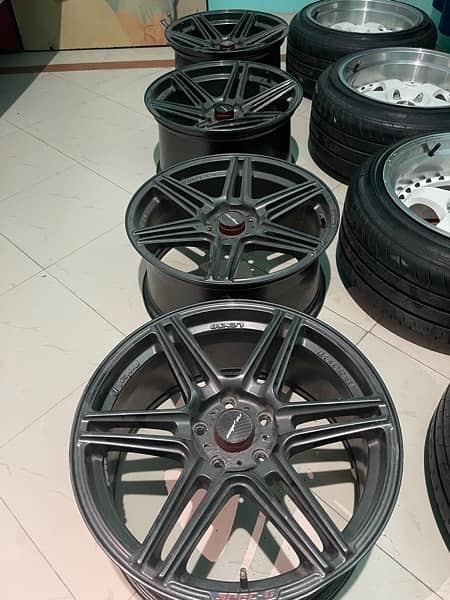 18 inch rim LENSO Staggered Concave 8.5jj 9.5jj for civic 2