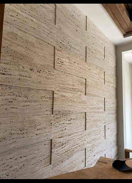 Premium 3D Travertine Stone Tile - Perfect for Walls, Floors 5