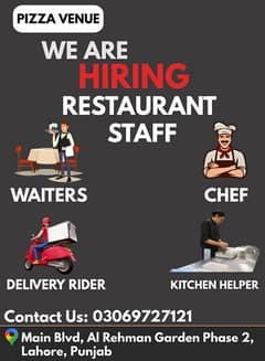 Staff Required/Chef/Deliver Rider/Waiters/Restaurant Staff 0