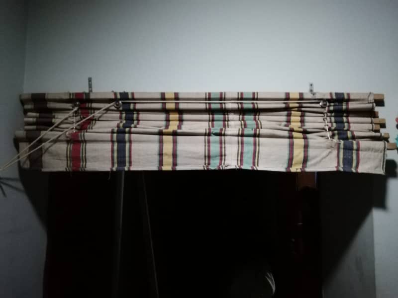 Used Curtain / blinds (Rassi wala) - 5 ft width x 6ft 9in height 1