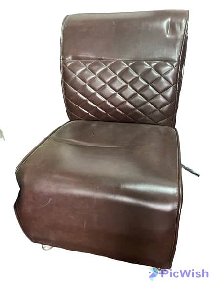 office sofa set leather Chesterfield chair table 9