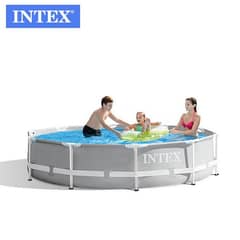 INTEX 26710 (Size:12ft/30inc) prism metal frame swimming pool.