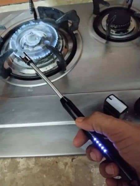 Electric rechargeable lighter for kitchen and BBQ 0