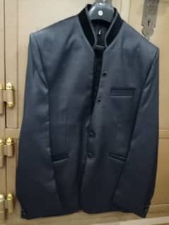 Pent coat in shine grey color 2 Piece like new