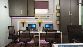 Office interior design in low cost (3D design + layout)