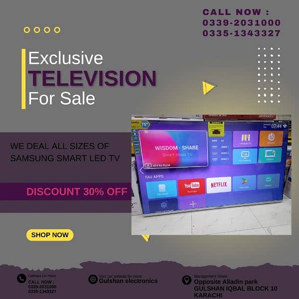NEW YEAR SALE OFFER 55 INCH SMART LED TV AVAILABLE ALL TYPE OF MODELS 1