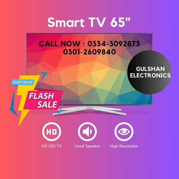 DREAM SALE 65 INCH SMART 4K ULTRA LED TV AVAILABLE AT GULSHAN 0