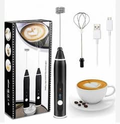 2 in 1 Electric Rechargeable Coffee Beater & Milk Frother
