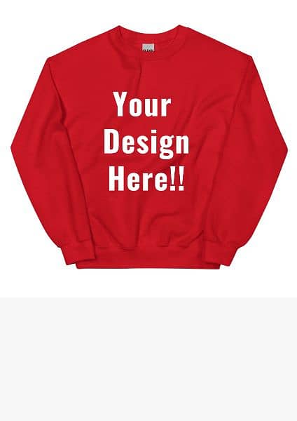 Unisex sweatshirt with your custom design all size available 0