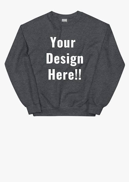 Unisex sweatshirt with your custom design all size available 2