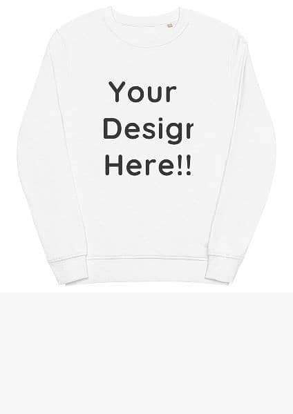 Unisex sweatshirt with your custom design all size available 5