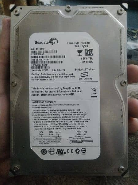 Seagate Barracuda 7200.10 360gb Hard Drive 0