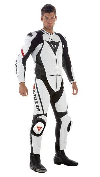 Biker racing leather jacket and suit back hump with full procation 2