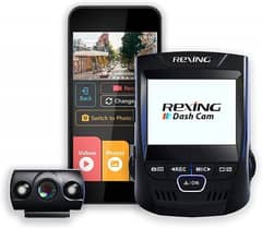 Rexing V1P 2.4" LCD FHD 1080p Car Dash Cam with Rear Camera