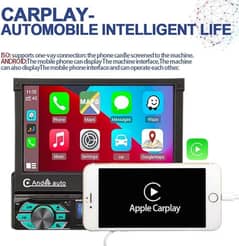 Car Stereo Bluetooth 1DIN 7 Inch with Apple Carplayer & Android