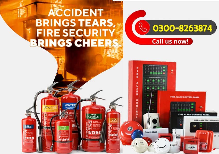 Fire Extinguisher & Fire Alarm Safety System 0