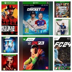Xbox one Digital games  FIFA 23, cricket 22, GTA 5, WWE, Tekken 7