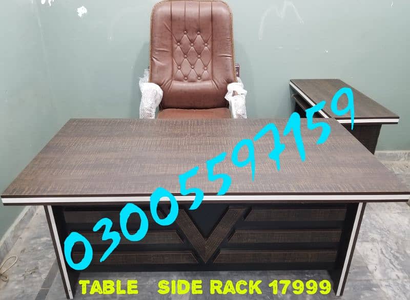 Office table set desk work glossy furniture chair sofa shop study rack 10