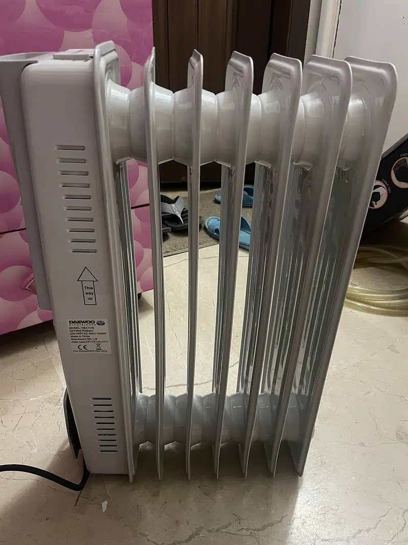 Daewoo Oil Filled Radiator Heater 1500W (NEW) from UK 2