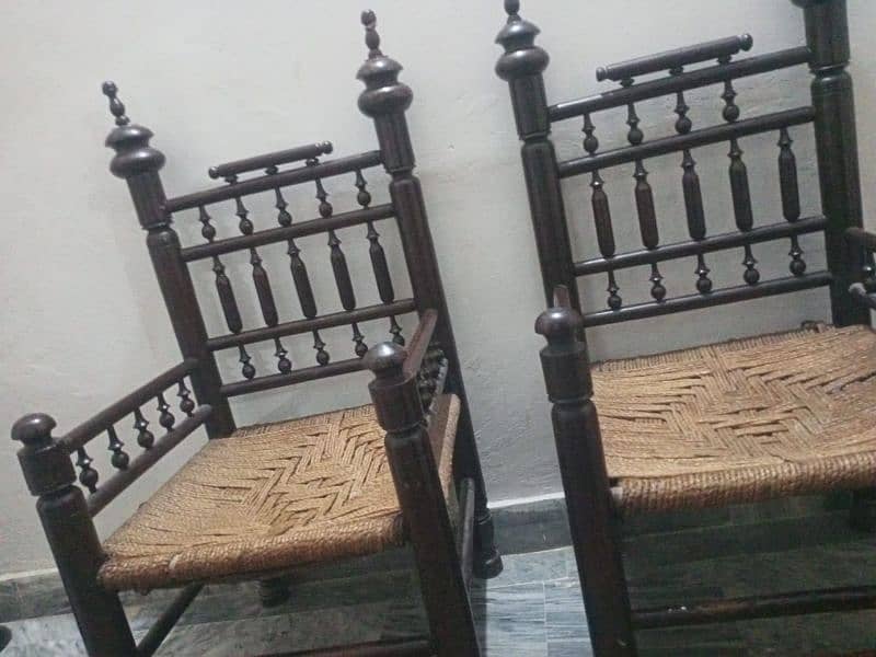 2 wooden chairs for sale negotiable 1