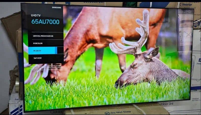 65"inch smart Samsung Led Tv 4k UHD Box Pack call 03024036462 0