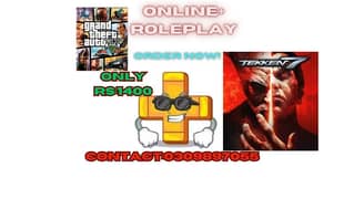 GTA V (Custom Free Roleplay}+ TEKKEN 8 GAMES FOR PC