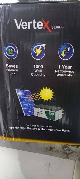 Homage 1214 Solar Ups - VERTEX -SOLAR SUPPORTED INVERTER UPS HYBRID 3