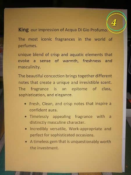 King: our impression of Acqua Di Gio Profumo. 2
