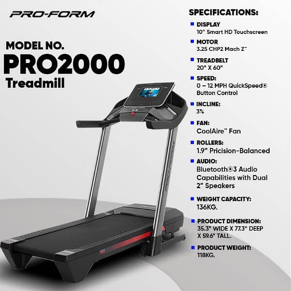proform usa I fit Treadmill gym and fitness machine 1