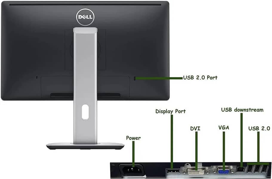 22" Inch Dell IPS Full HD LED Monitor Model P2214H 6