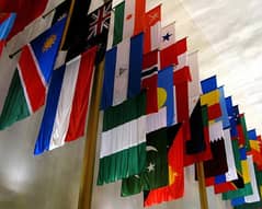 All country Flags with polyester fabric
