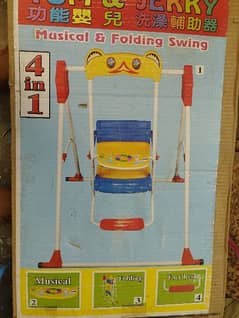 new kids swings, tent house with balls,swimming pools, and baby bag