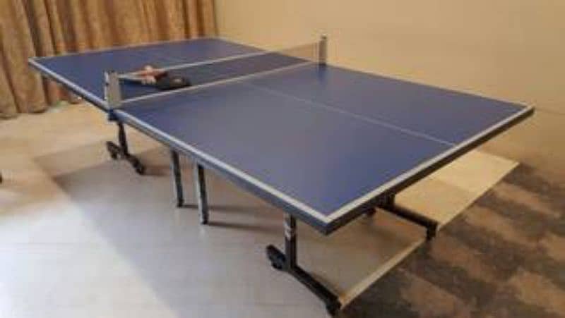 New Packed Table tennis Table MDF Butterfly style 8 Wheels 3