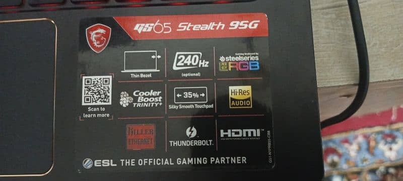MSI Stealth GS65 Gaming Laptop With 8gb Rtx 2080 GPU 5