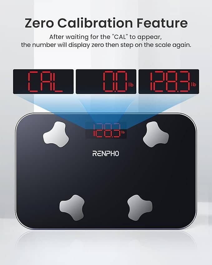 Bluetooth Smart Bathroom Scale for Body Weight Digital Body Fat Scal3