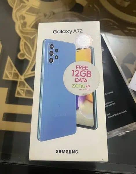 samsung a72 8gb 128gb with box pta officially approved 4