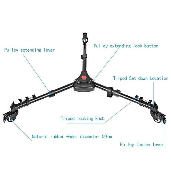 Neewer NW-600 TRIPOD DOLLY UNIVERSIAL NEW 1
