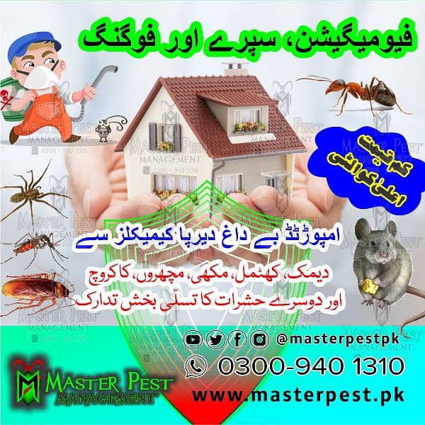 Termite(دیمک )/pest control/cockroach /dengue spray fumigation 0