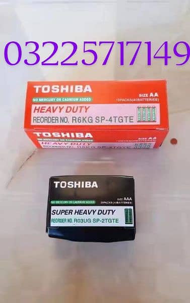 TOSHIBA Batteries Cell AA. AAA Wholesale Price  Toshiba Heavy Duty 11
