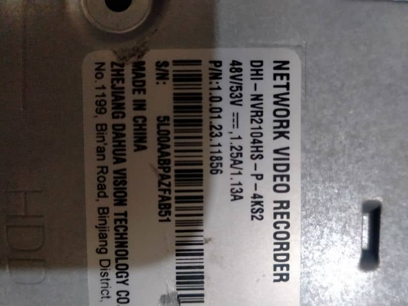 Dahua 8MP Nvr  with 5MP ip camera built audio 1TB hard 5