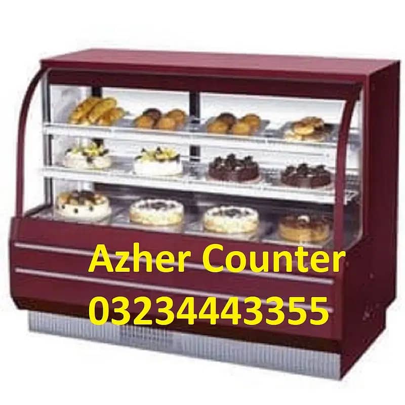 NEW Bakery counter, Display counter, cash counter, Cake chillar, baker 15