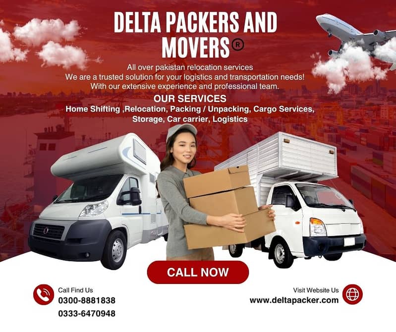 Delta Movers, Home Shifting door to door, Car Carrier, Relocation 1