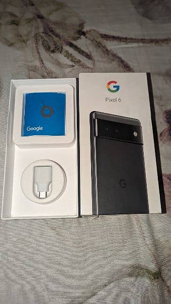 Google pixel 6 with original IMEI box and all box accessories 0