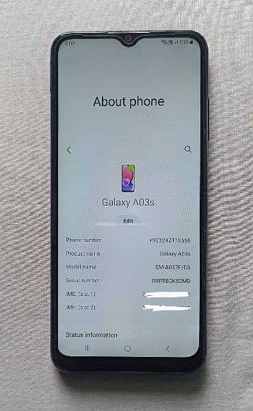 Samsung A03s (4/64) Exchange Possible. 16