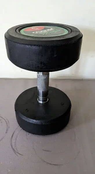 Rubber coated Dumbbell pair 5 kg new ,sports Dumbell, gym equipments 2